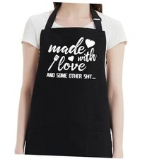 Kaidouma Funny Aprons for Women - Women s Funny Kitchen My Wife Loves My Meat