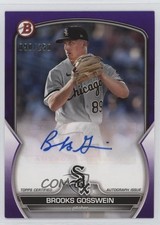 2023 Bowman Paper Prospect Purple Border /250 Brooks Gosswein #PPA-BG Auto 0y9m