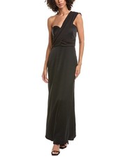 Halston Roselle Crepe Gown Women's Black 0
