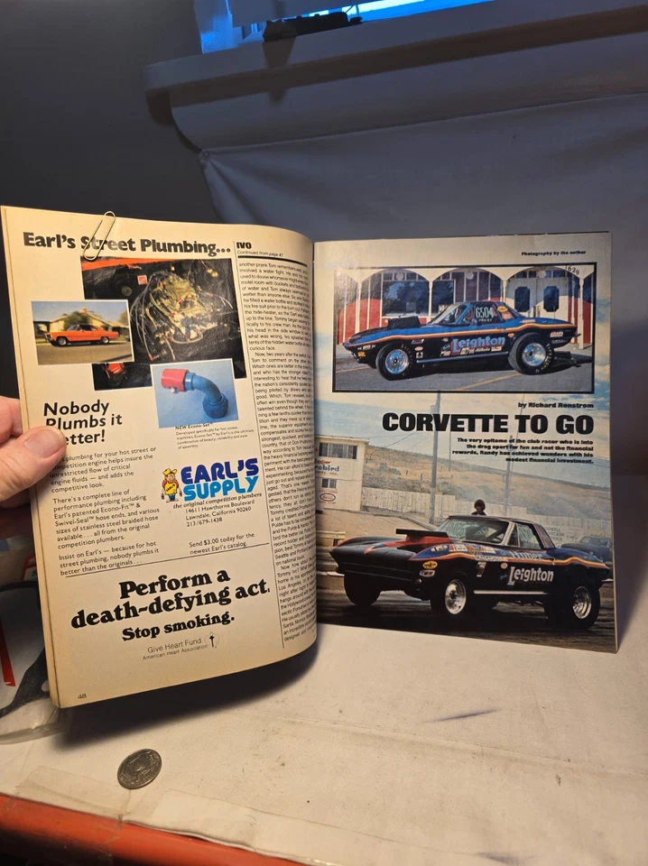 May 79 Super Stock & Drag Illustrated LEIGHTON VETTE BOISE, ID. FIREBIRD RACEWAY - Image 3 of 4