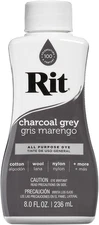 Rit All-Purpose Liquid Dye, Charcoal Grey , 8 Oz