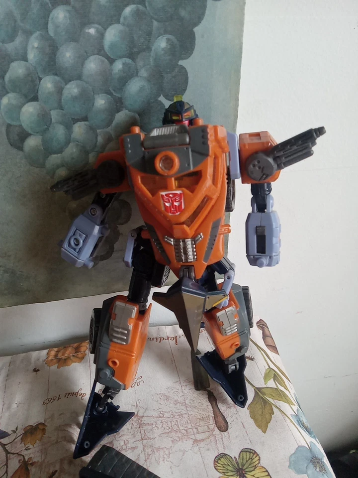 Hasbro Transformers Energon Class Ultra Landmine 90% Complete Powerlink Robot  - Image 2 of 4