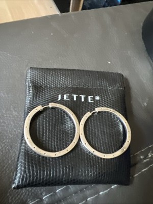 Jette Joop  Schwere Creolen 925 Silber rund Top !!!!