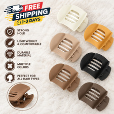 Flat Hair Clips for Women, French Hair Claw Clips - Set of 6 Multi-colors