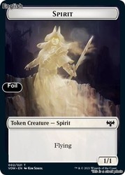 Spirit // Copy Double-Sided Token (002) - Innistrad: Crimson Vow Foil