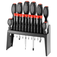 K-Tool 11018 18-pc Screwdriver Set with Vertical Holder
