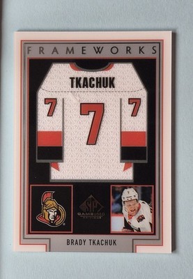 2019-20 Upper Deck SP Game Used Frameworks Brady Tkachuk #FW-BT