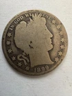 1899 50c Barber Silver Half Dollar