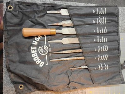 Grobet Files 7 Piece Assorted American Pattern File Set Little used KN