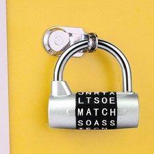 5 Letter Combination Padlock Door Handle Password Padlock for Cabinet Luggage