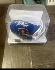 TALANOA HUFANGA SIGNED DENVER BRONCOS THROWBACK SPEED MINI HELMET BECKETT