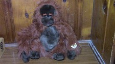Chosun International Orangutan Monkey Stuffed Animal Plush Toy 1980s New w/ Tag