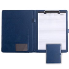 Faux Leather Portfolio with Clipboard   A4/Letter Size Legal Pad Holder, Resu...