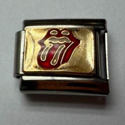 NEW!! THE ROLLING STONES ORIGINAL TM Italia Charm Mick JAGGER Fits 9mm Bracelet