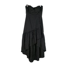 NEW ELIZA J WOMEN'S DRESS BLACK & WHITE POLKA DOTS SLEEVELESS SIZE 6