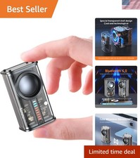 Mini Portable Bluetooth Speaker with HD Sound  Flashing LED Lights - 3.7 Inches