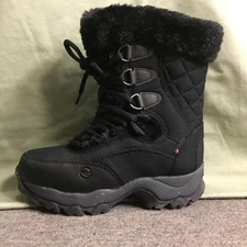 New Women’s Hi-Tec Black /Charcoal St. Moritz Lite 200 I WP Snow Boots Size 5