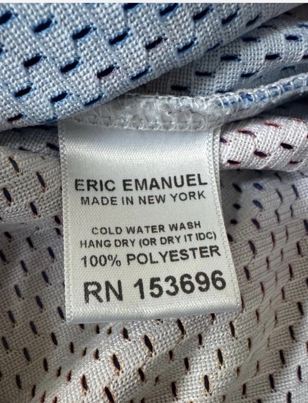 Eric Emanuel EE Basic Short Jellyfish Mesh Blue O… - image 7