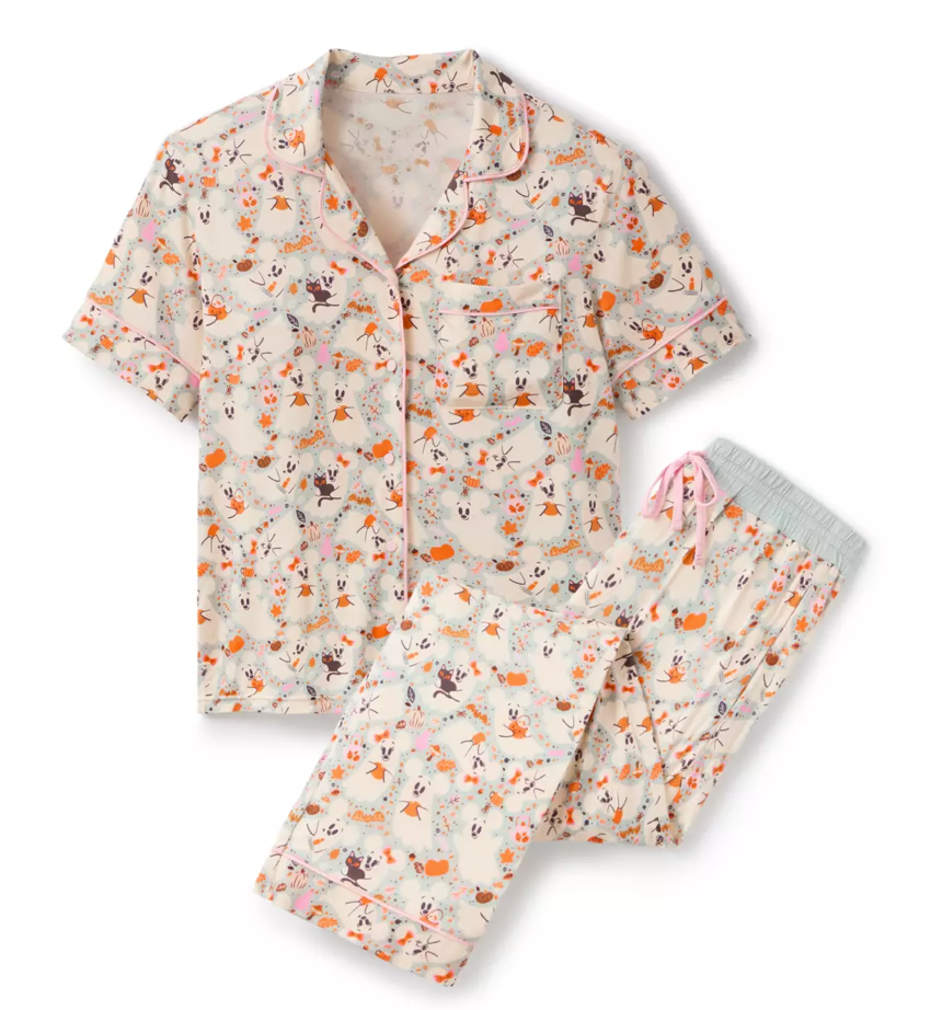 Disney Parks Mickey Minnie Mouse Ghost Sleep Set Women 2025