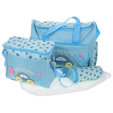4-in-1 Baby Diaper Bag Tote Set Large Capacity 38.00X28.00X12.00CM, Blue