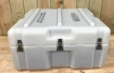Pelican Hardigg Case 25.5x24x13.5" White Waterproof Storage Footlocker