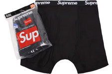Supreme Hanes Boxer Briefs (4 Pack) Black