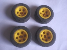 4x Lego Technic Rad 30.4x14 VR schwarz Felge ...