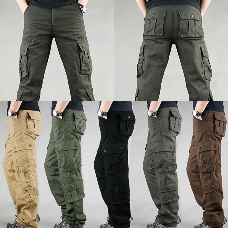 Man Clothing Multi-pocket Trousers Trousers Pants Cargo Pants Breathable Outdo [