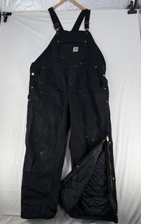 Carhartt Men's XXL Loose Fit Firm Duck Insulated Bib Overall OR4393 M Worn!
