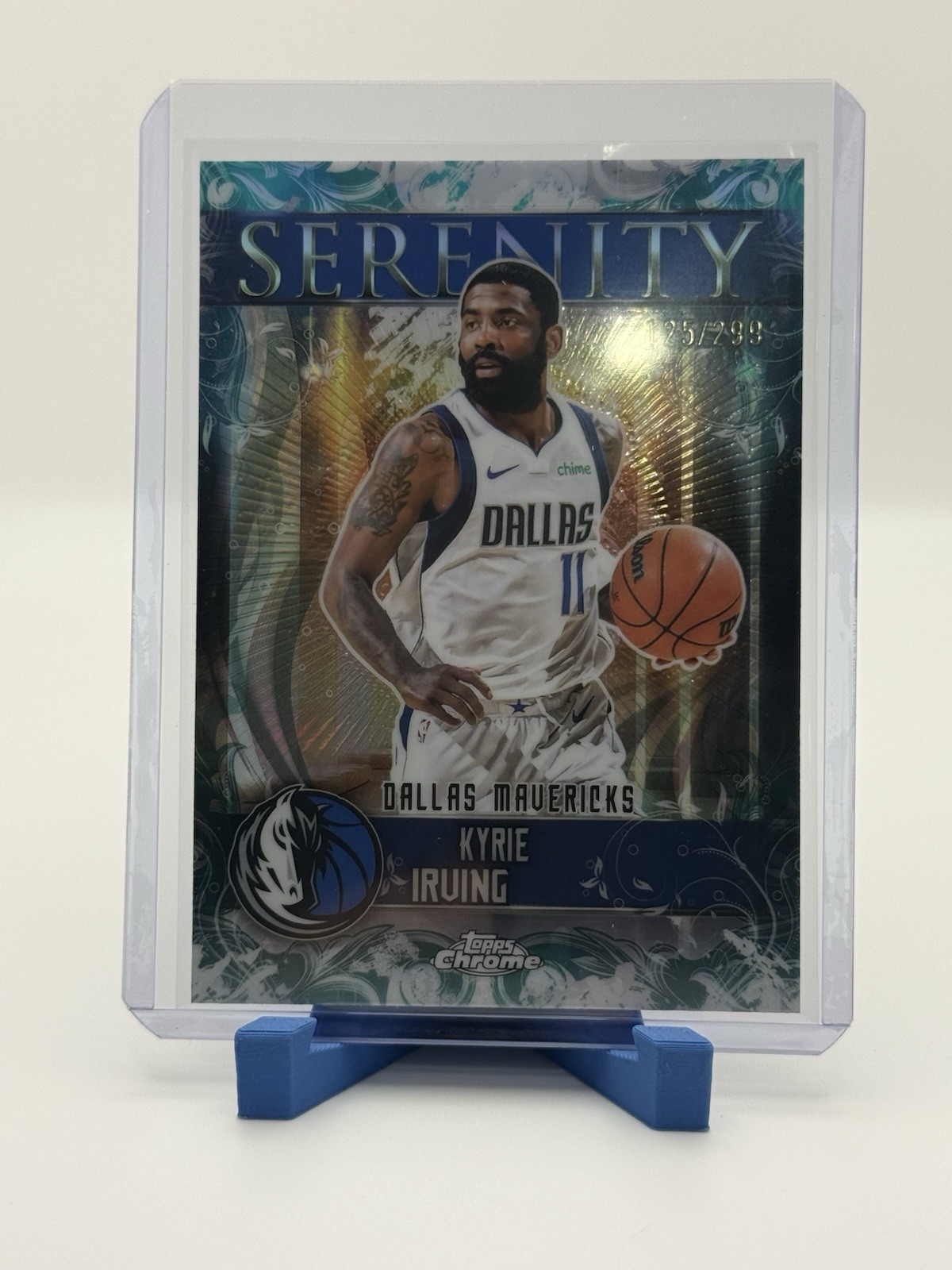 Kyrie Irving 2025 Topps Chrome #SY-6 Serenity - Teal Refractor 