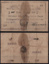 33182 - DOA / DEUTSCH-OSTAFRIKANISCHE BANK - Buschnote -, 1 Rupie, 01.07.1917,