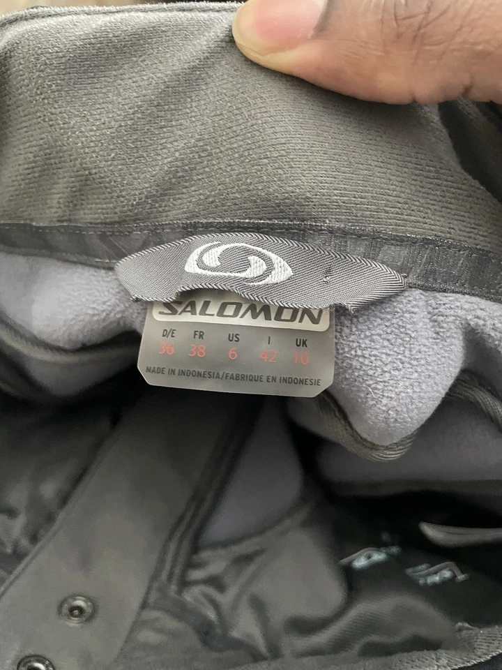 Pantalones de esquí para nieve Y2K Salomon para mujer talla 6 EE. UU./10 Reino Unido aire libre Gorpcore Foto 3 de 4