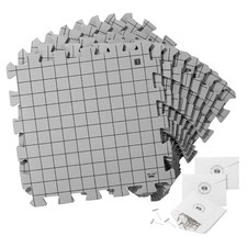 Knitting and Crochet Blocking Mats Set 12x12 Inch 9-Pack with 150 T-Pins
