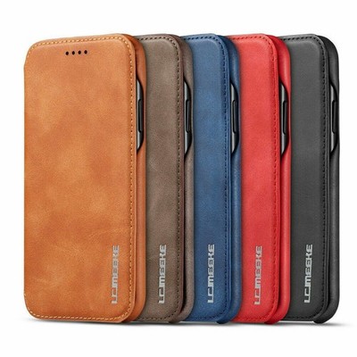For iPhone 16 15 14 13 12 11 Pro Max XS XR Leather Wallet Case Flip Stand Cover