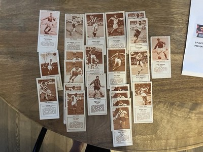 Lot 25 Images Football BISCUITS REM / L Equipe No Panini 1958