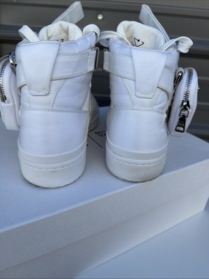 PRADA ADIDAS X FORUM HIGH TOP LEATHER RE-NYLON SNEAKERS 9.5 | eBay