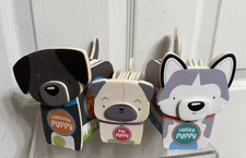 Bendon Board Books Puppy Friends Little Blocky Books Husky Pug Lab -like New