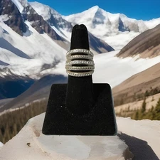 Brighton NEPTUNE’S RINGS Silver Ring Size 9 NWT Rare Find!