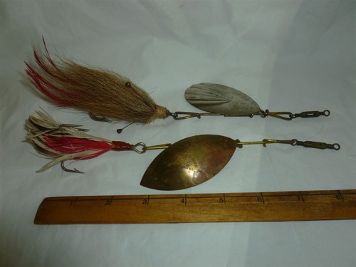 2 Usable Large GM Skinner Fishing Spinnerbaits Lot J-207 - Picture 3 of 11