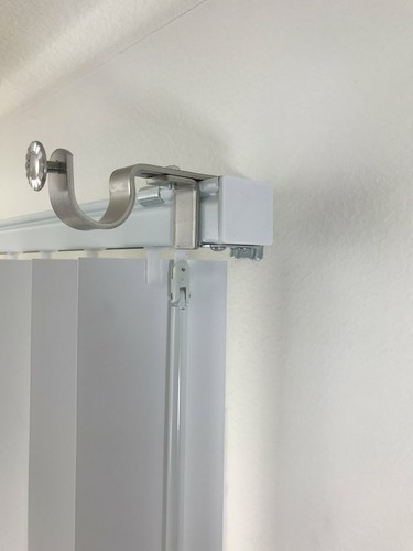 NoNo Bracket - No Drill Curtain Rod Bracket Attachment over Blinds - Picture 3 of 7