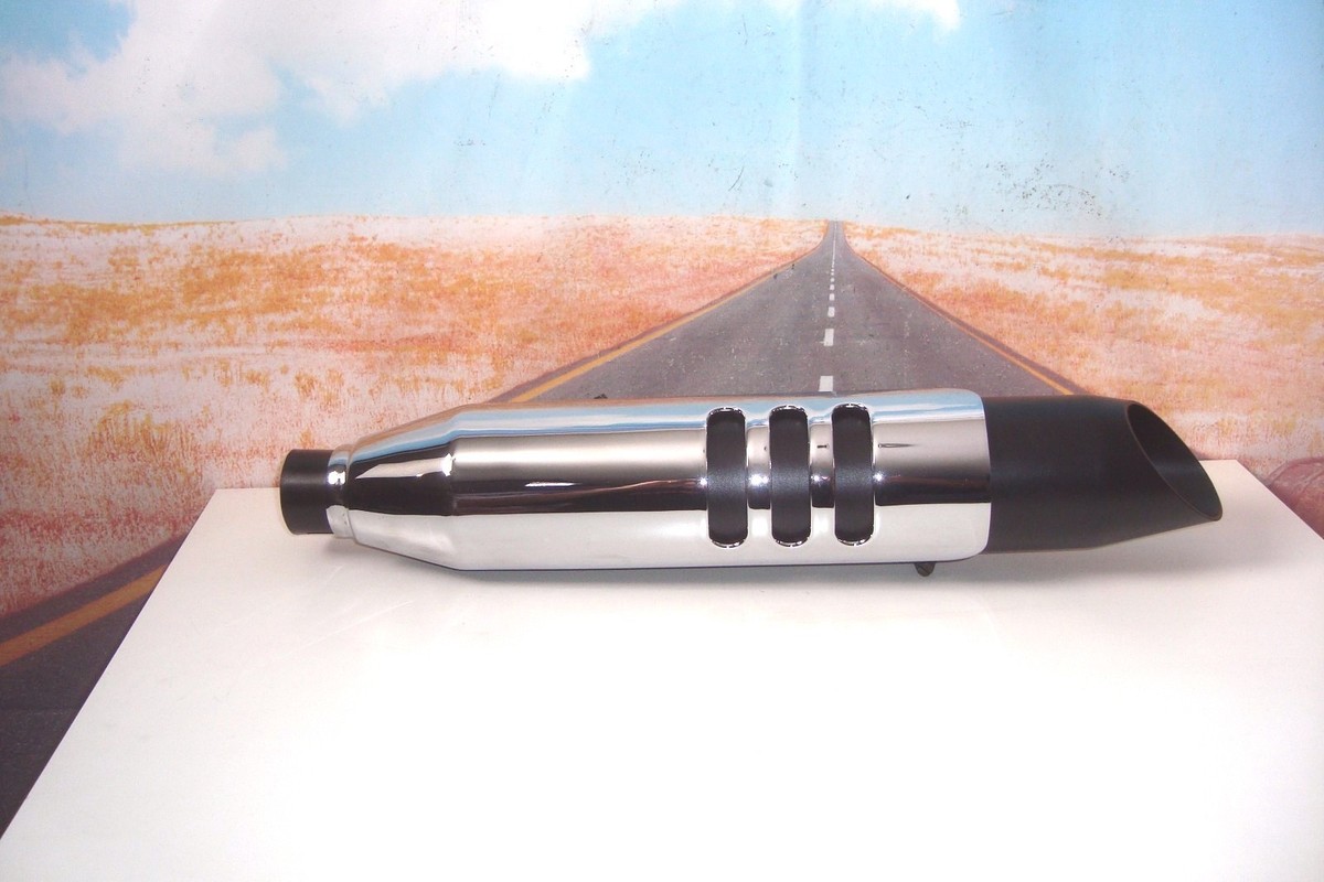 ハーレー　　ロンスプ　　М GENUINE HARLEY DAVIDSON Black Slip-On Exhaust Muffler with