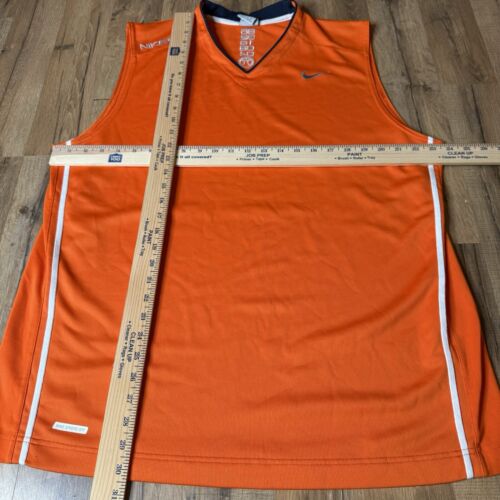 Nike Elite Trikot Tank Herren XL Sphere Dry Ärmellos Basketball Shirt Orange - Bild 3 von 7