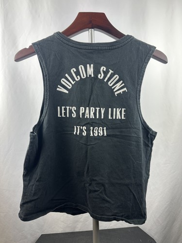 Volcom Boys Tank Top Volcom Stone Black Good Times Tank Size (M)(8) - Picture 2 of 4
