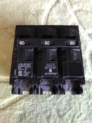 NEW Siemens QP 3 pole 60 amp 240v Q360 PLUG IN  Circuit Breaker