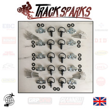 DZUS TYPE FASTENERS CLIPS D-RING QUICK RELEASE RIVET BLACK 17mm 10 pack UK STOCK