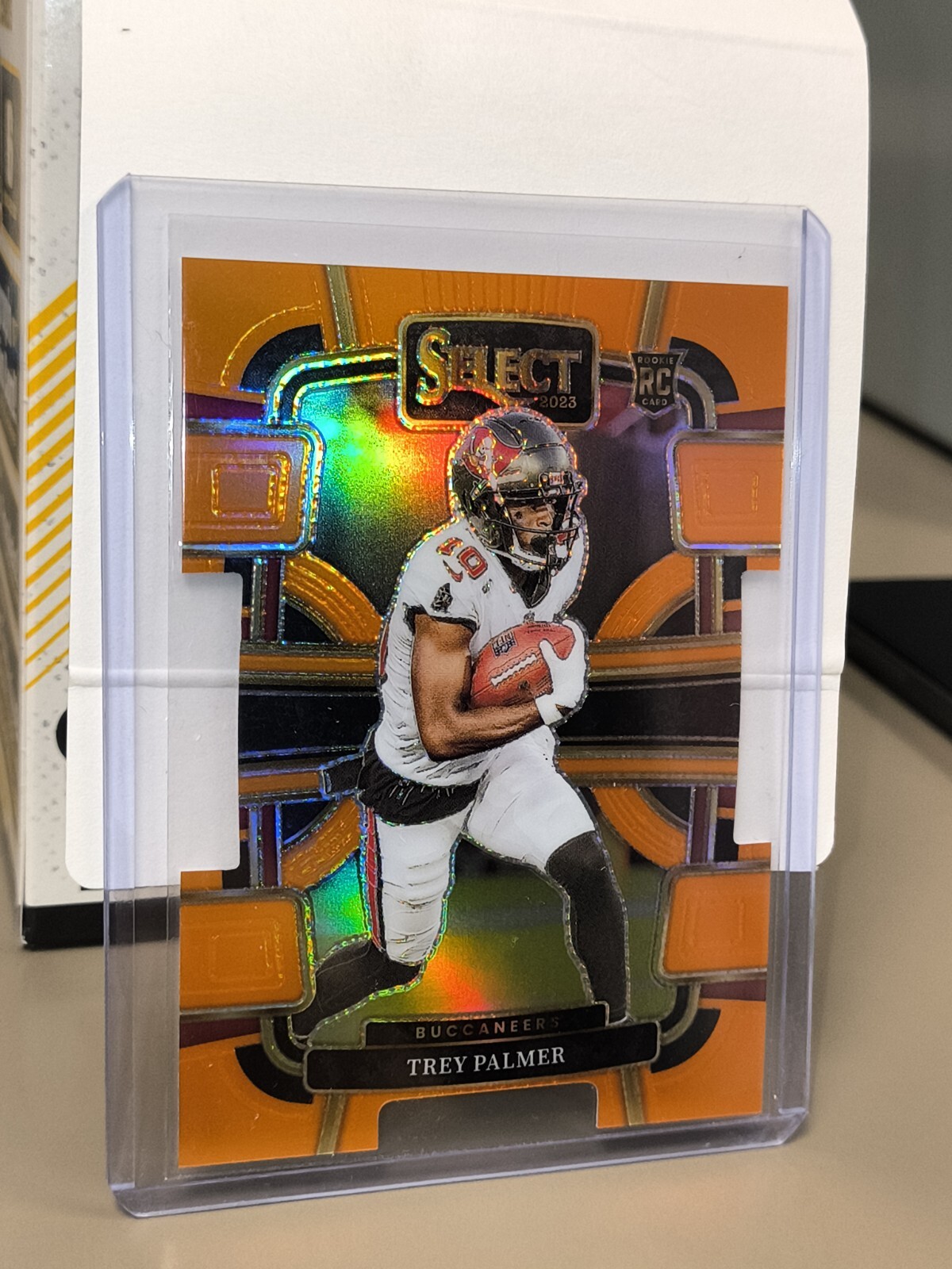 2023 Panini Select Trey Palmer /499 Orange Prizm Rookie Die Cut RC #94 Bucs