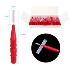 50pcs Dental Orthodontic Oral Floss Interdental Brush Toothpick Teeth Cleaning