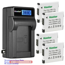 Kastar Battery LCD Wall Charger for Canon NB-11L & Canon ELPH 150 IS ELPH 160
