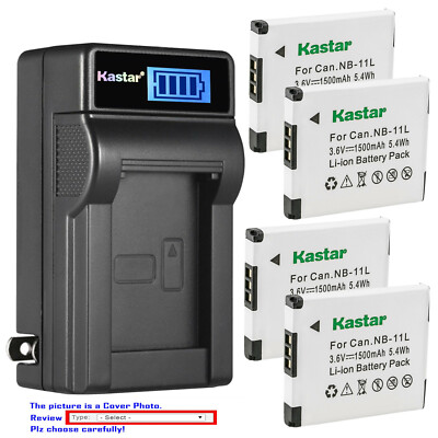 Kastar Battery LCD Wall Charger for NB-11L & Canon IXUS 172 IXUS 175 IXUS 177