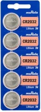 muRata Sony Fresh Date CR2032 2032 Lithium 3V Batteries Exp 2030 (5 pieces)